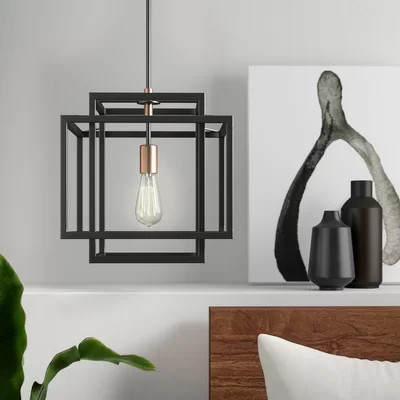 Taubert 1 - Light Single Square/Rectangle Pendant | Wayfair North America