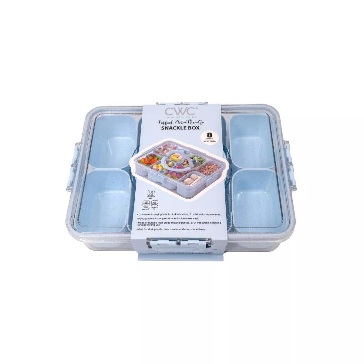 Cook With Color Sparkle Snack Box Food Storage Container | Target