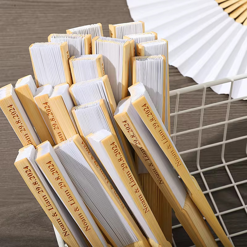 50-100PCs Personalized Engraved folding silk hand fan with gift bag, elegant and personalized, cu... | AliExpress (US)