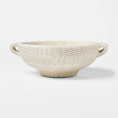 Woven Texture Ceramic Bowl Cream - Threshold™ designed with Studio McGee | Target