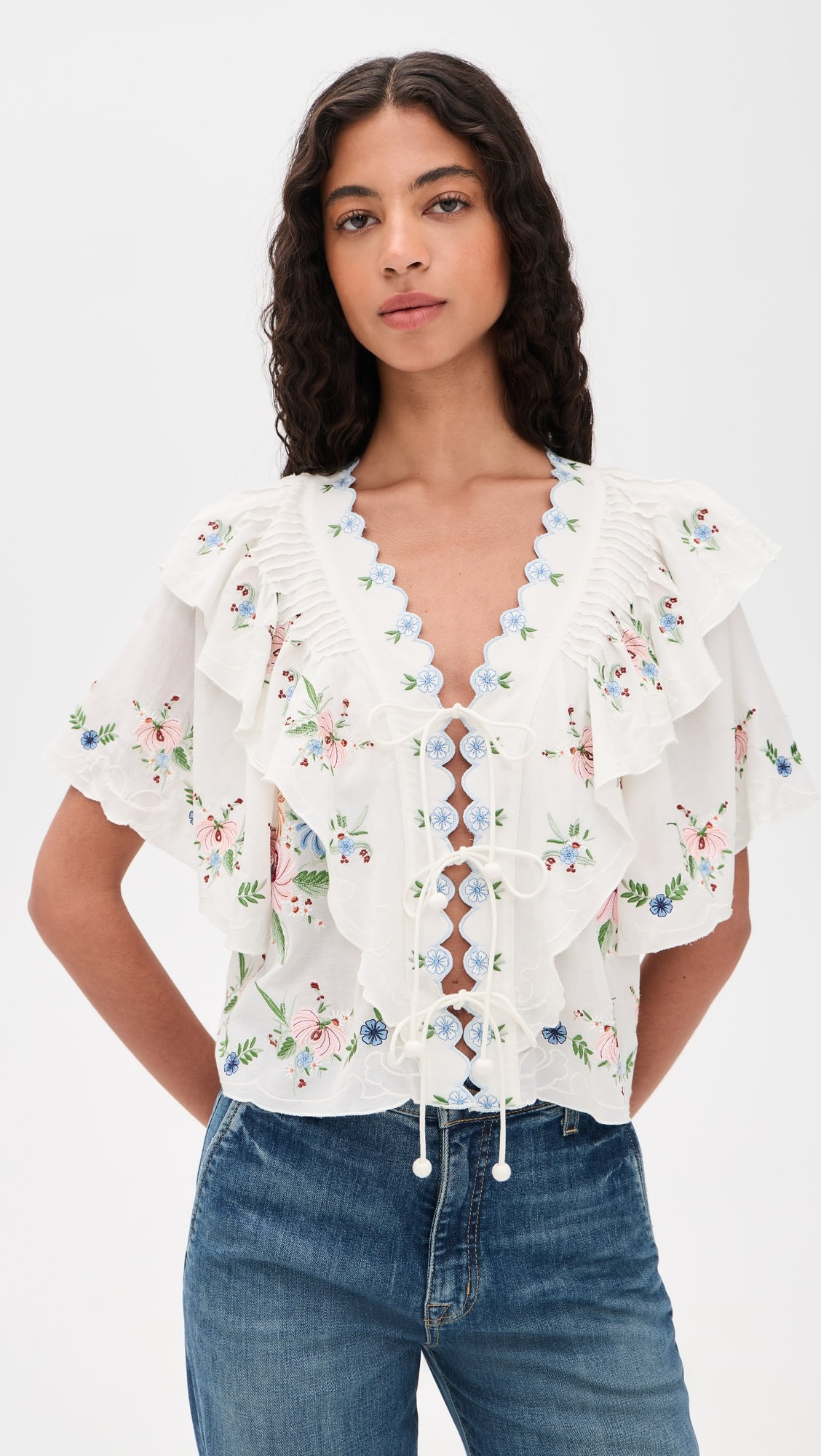 Serafina Embroidered Top | Shopbop