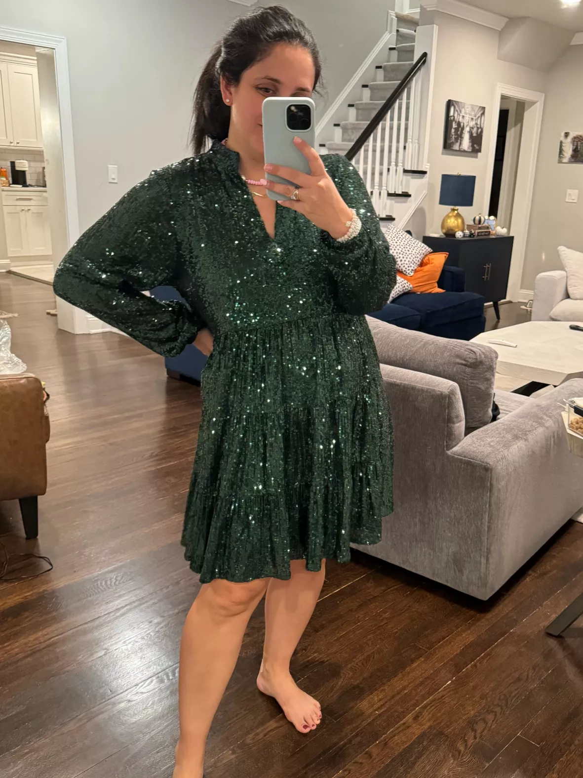 Emerald Sequin Charlotte Dress curated on LTK