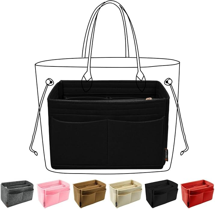 Purse Organizer Insert, Felt Tote Bag Organizer Insert with 5 Sizes, Handbag Dividers for Inside ... | Amazon (US)