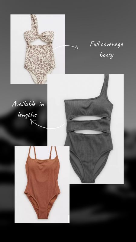 Aerie swimsuits
# full coverage 
# available in lengths
# long 
# short 

#LTKsalealert #LTKunder50 #LTKSale