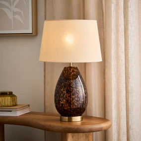 Kira Tortoiseshell Table Lamp | Dunelm