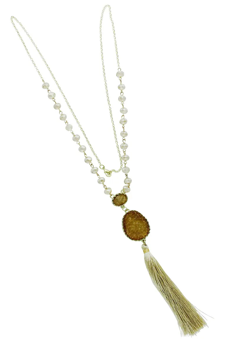Druzy Tassel Necklace | Nordstrom Rack
