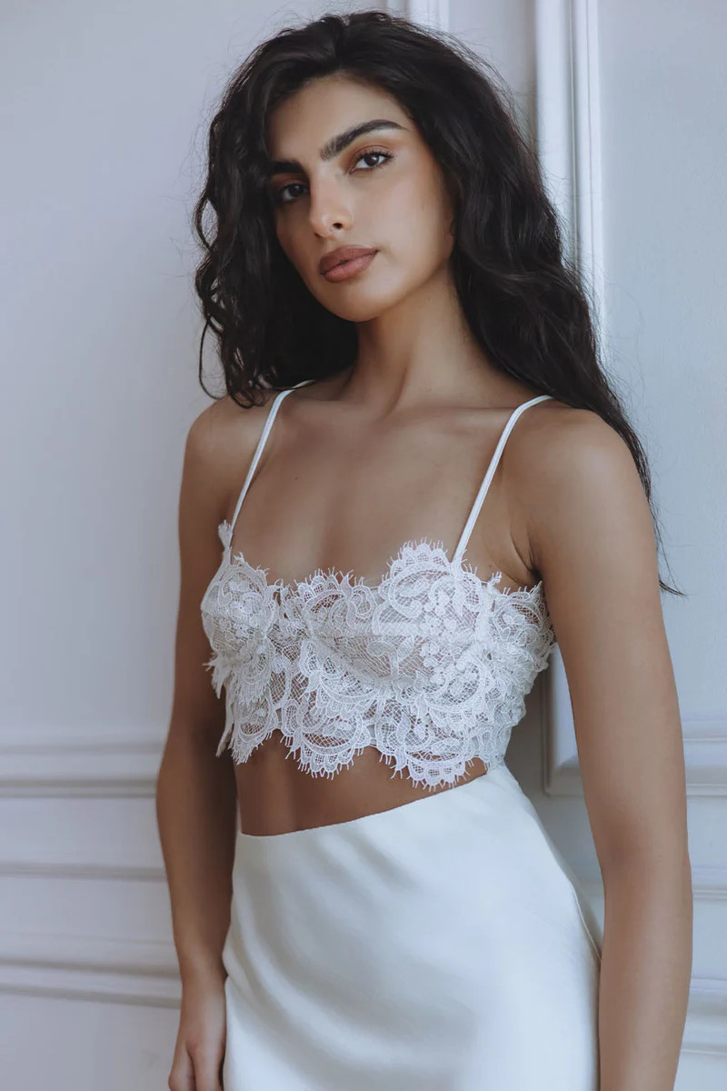 LINELLA LACE BRALETTE - IVORY | CHIC LE FRIQUE