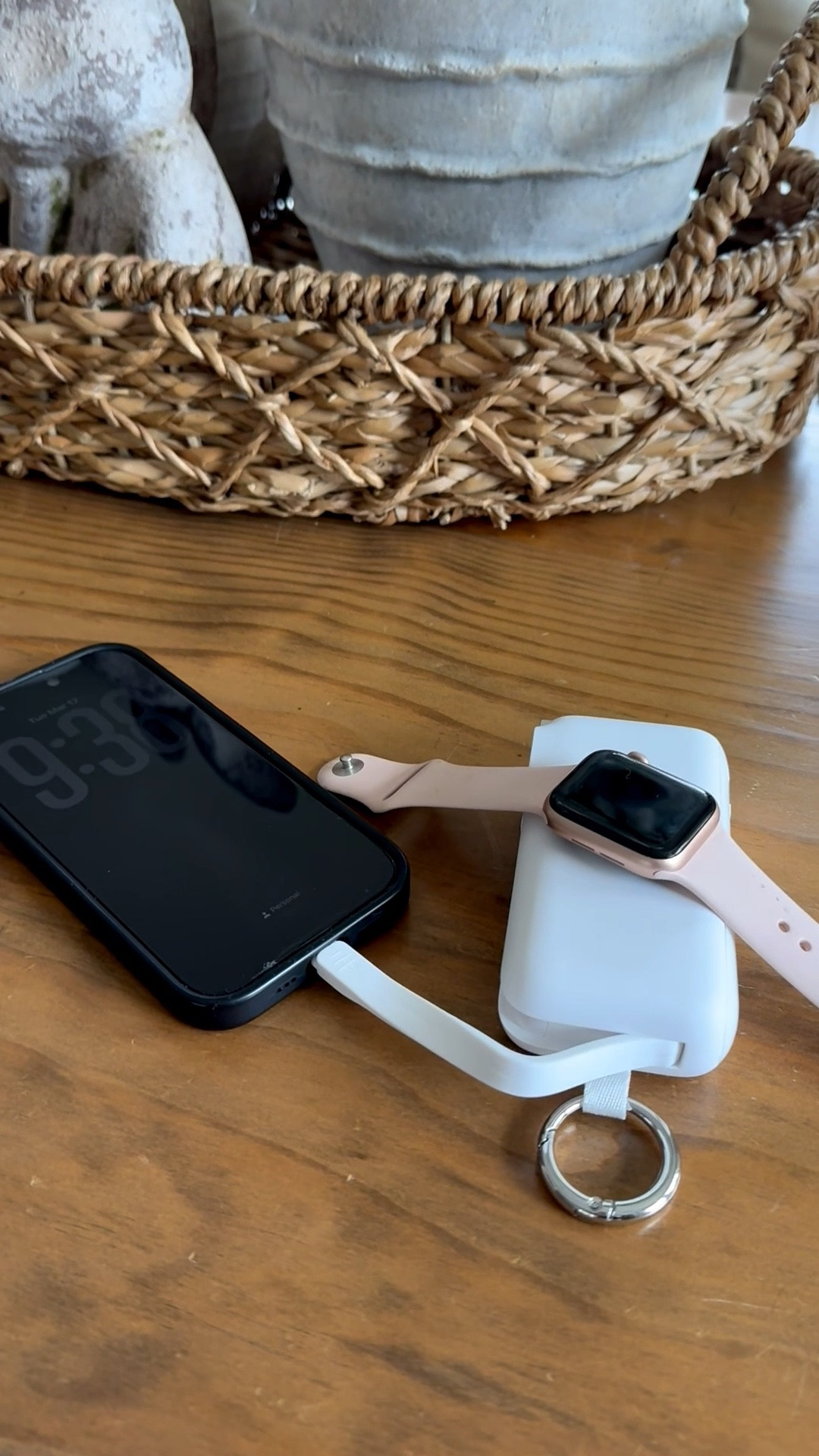 That’s great power Bank plugs right into the wall has multiple ways of charging any device and clips right to your bag. So handy. ￼

#LTKdayinmylife #LTKActive