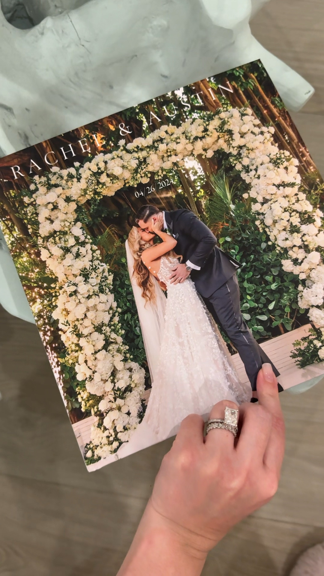 Our wedding album 🕊️ honestly makes the most beautiful coffee table book. Highly recommend taking the time to do this and keep the memory forever. I loved it so much I’m going to make one for our honeymoon too 🫶🏼

#LTKSeasonal #LTKGiftGuide #LTKHome