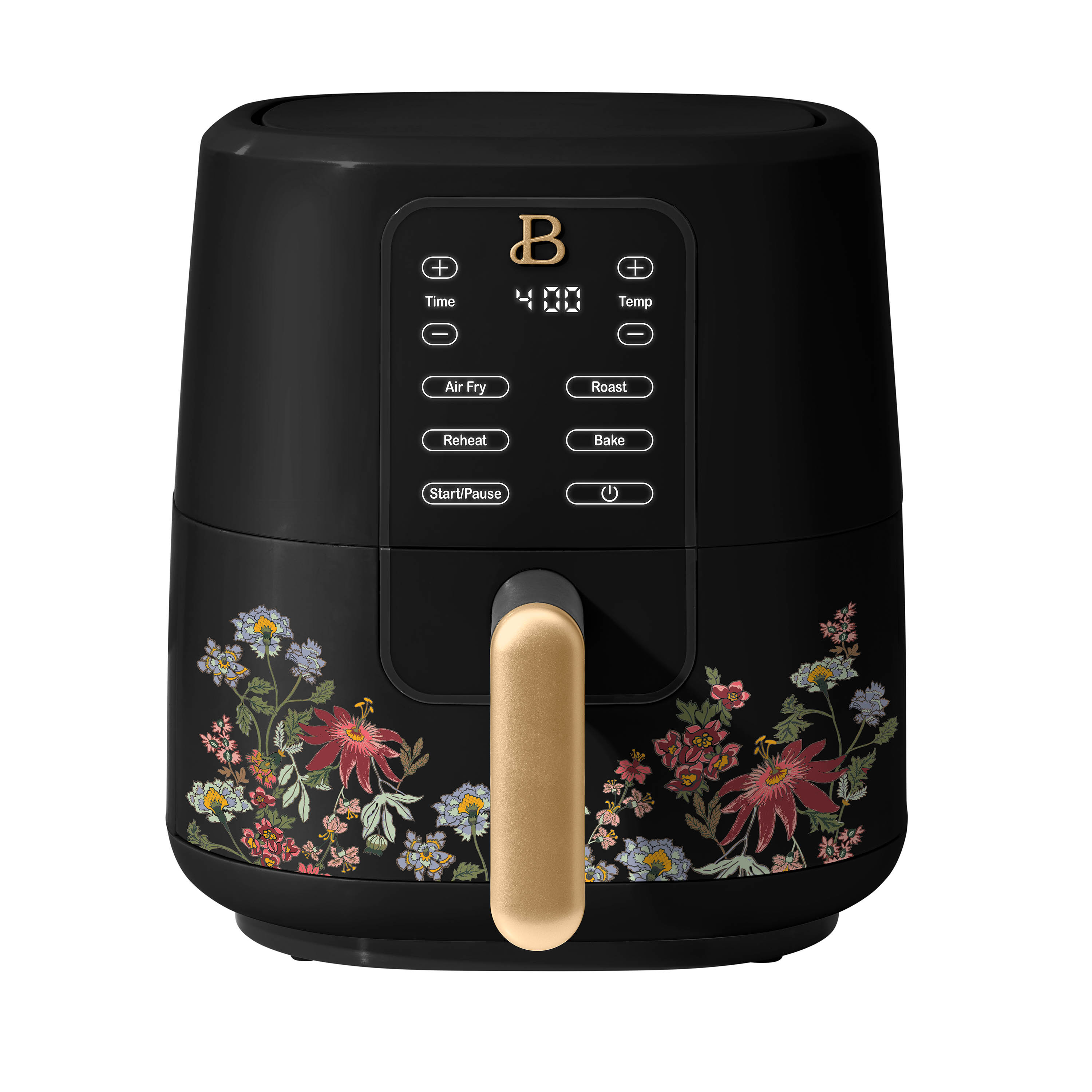 Beautiful 3 Qt Air Fryer with TurboCrisp Technology, Wildflower by Drew Barrymore, Black - Walmar... | Walmart (US)