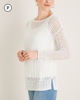 Petite Open-Stitch Pullover Sweater | Chico's