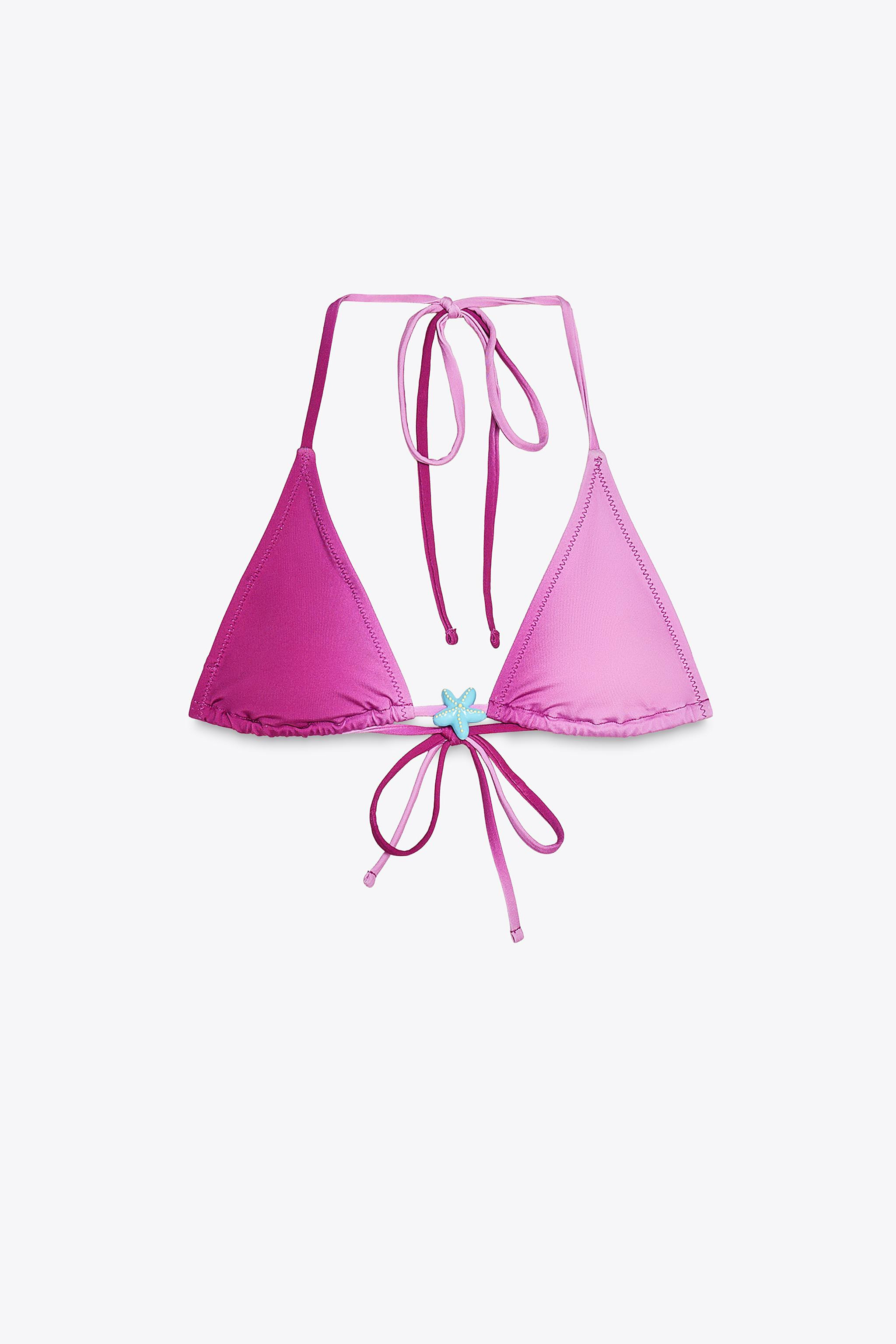 STAR TRIANGLE BIKINI TOP | Zara US