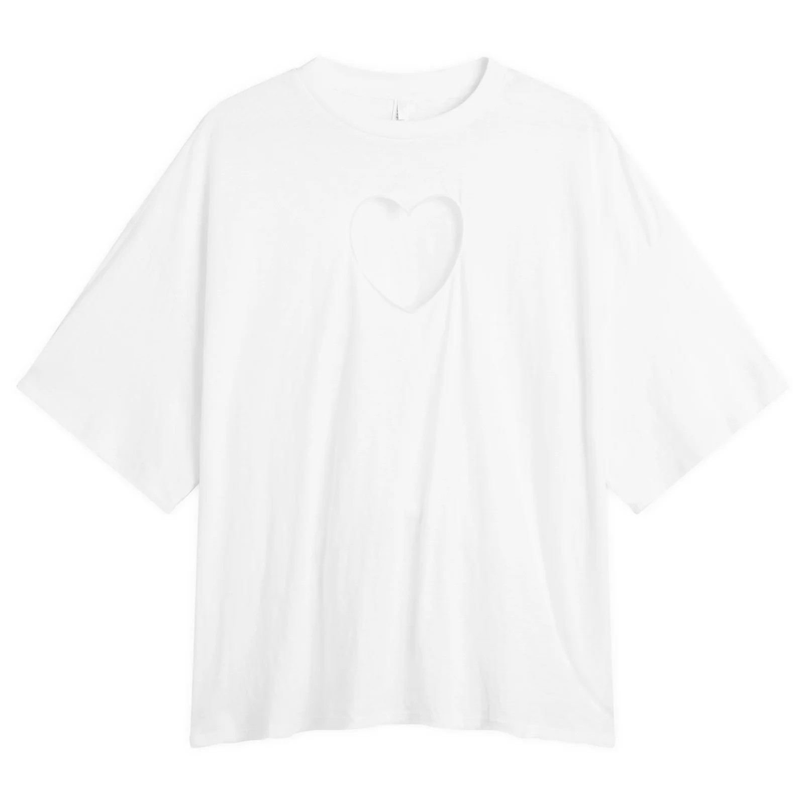 SKIMS Women's Worn In Jersey Oversized T-Shirt in Snow, Size Large | END. Clothing