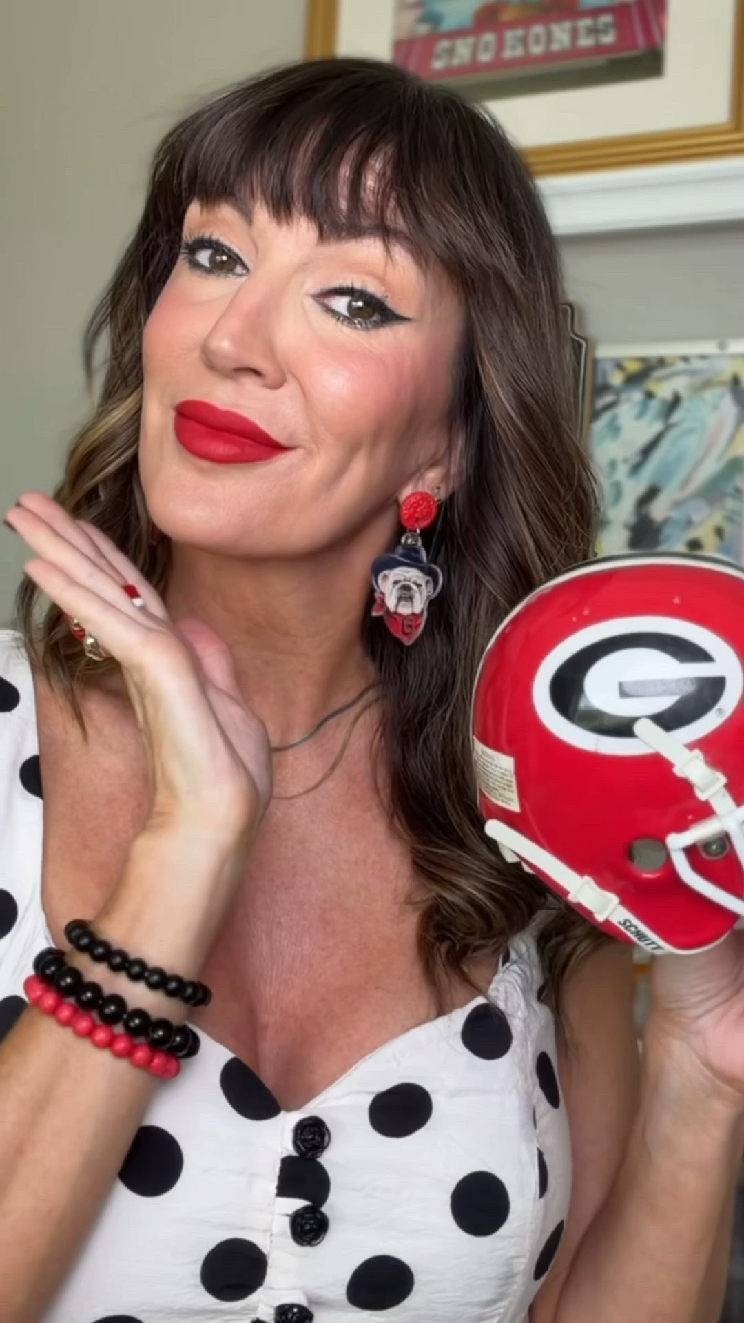 🏈❤️🖤 My gameday makeup! 
Lips : 420 Le rouge paris 
Cheeks : cabana club
Skin tint : 5N
# godawgs #uga

#LTKgrwm #LTKootd #LTKBeauty