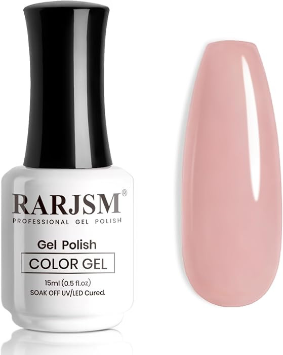 RARJSM Nude Gel Nail Polish Gray Mauve Pink Neutral Skin Tone Sheer Jelly Gel Polish 1PC 15ml Sin... | Amazon (US)