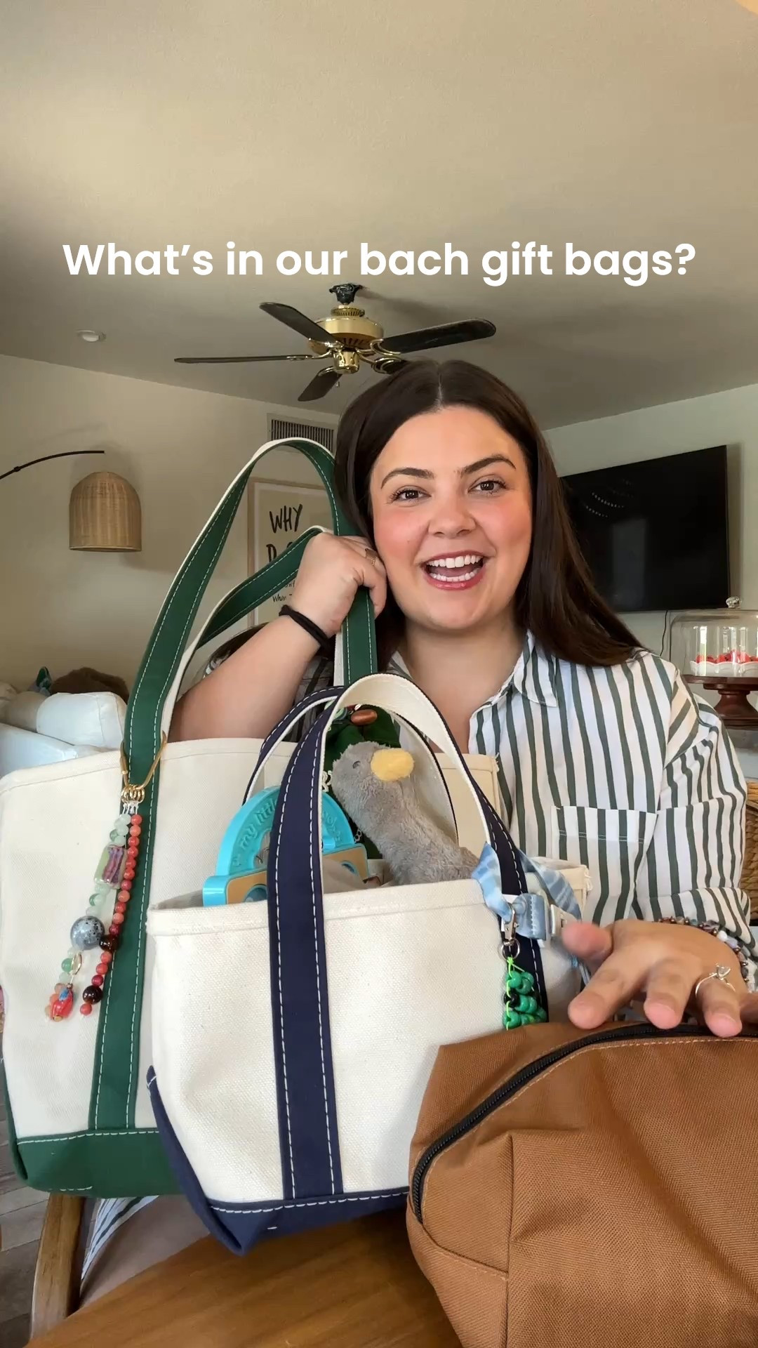 Gift giving is absolutely my love language! We knew we wanted cute gift bags for our crew, so the girls got @llbean boat & totes, the boys got @carhartt pouches, and the babies got small tote bags! Part 1 goes over what I put in the girls bags! Products mentioned:
Llbean boat & tote: size medium with long handles
@BAGGU go pouch set
@Vacation Inc. Sunscreen
@cocokind lip balm
@Saie glowy super gel & blush
@SALT & STONE deodorant 
@Sol de Janeiro body mist
Cotton Clara cross-stitch bookmark kit
@ALLIE ROSE CO bookmarks
@ban.do dice set
@target socks
#campbach #whatsinmybag #llbeantote #bachelorettegifts 

#LTKWedding #LTKGiftGuide #LTKItBag