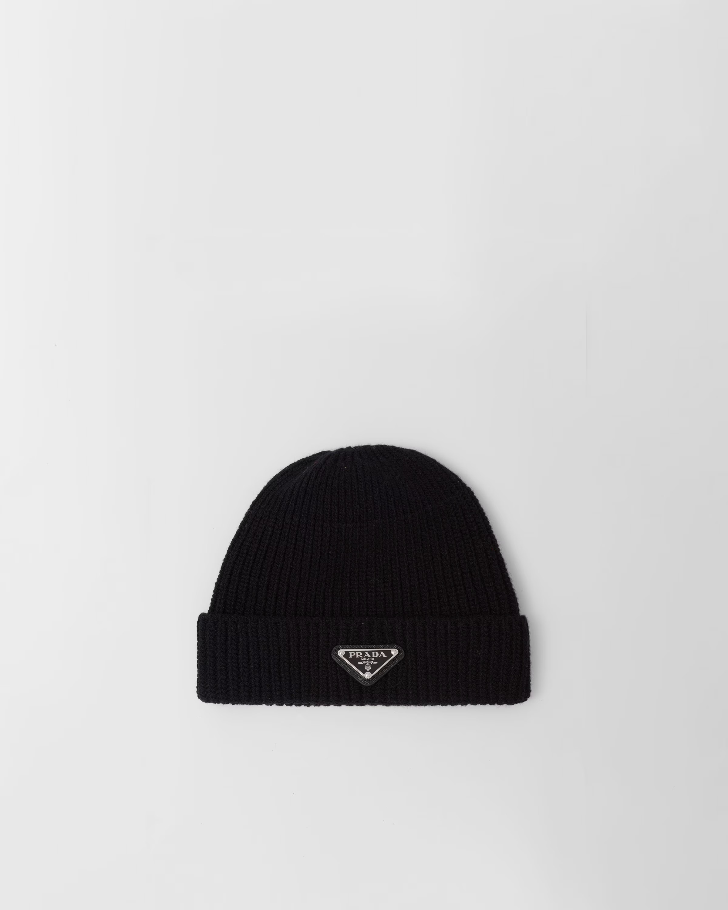 Wool and cashmere beanie | Prada Spa US