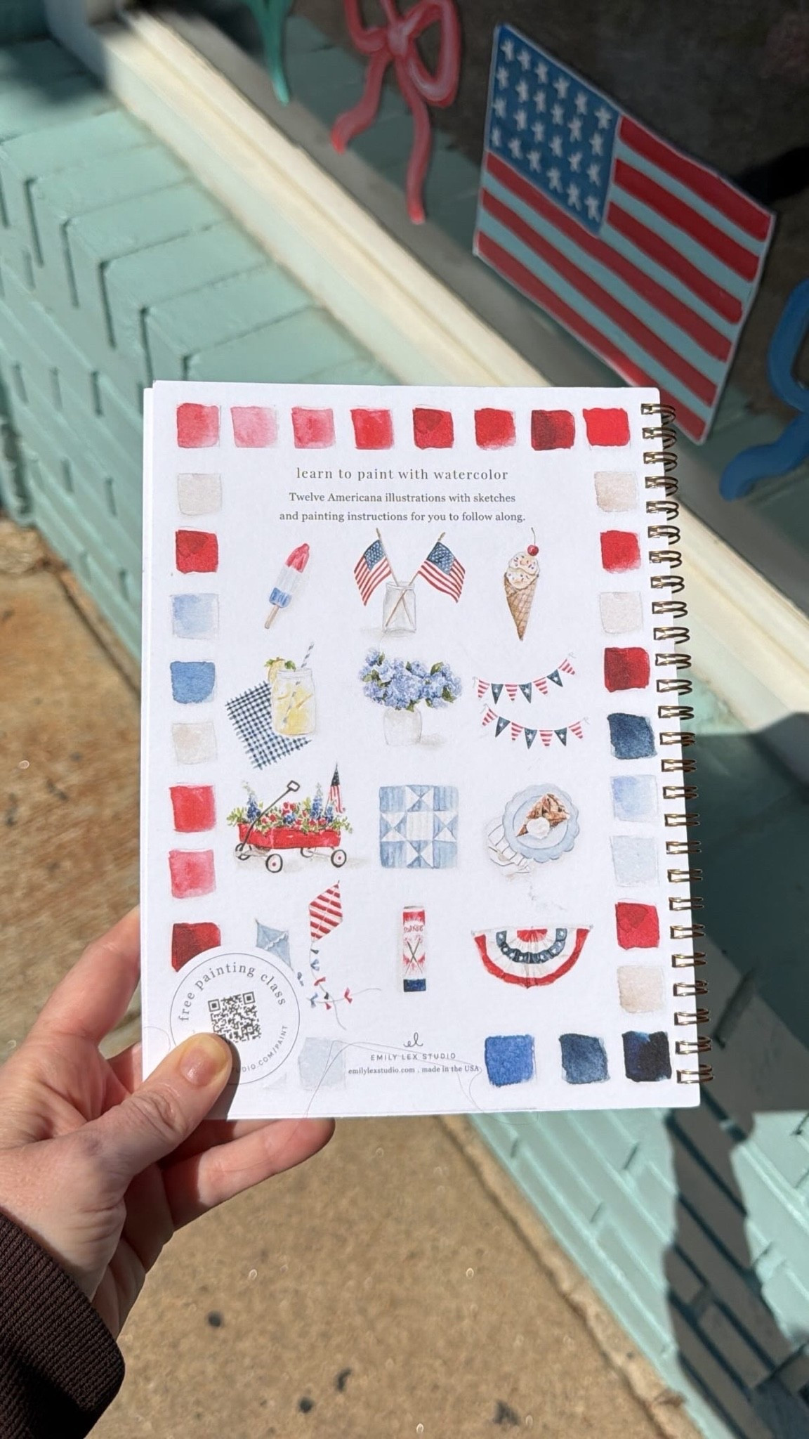 the cutest american watercolor books (grab some paint and brushes too!) 🇺🇸🍉❤️