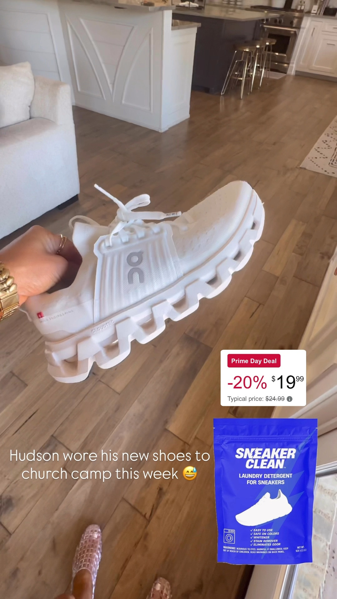 PRIME DEAL! Sneaker cleaner 🤍 leaves them crispy white! 

#LTKSaleAlert #LTKHome #LTKShoeCrush