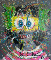 "Walk a Moon" Pop Art Painting 66 x 57 in by John Paul Fauves