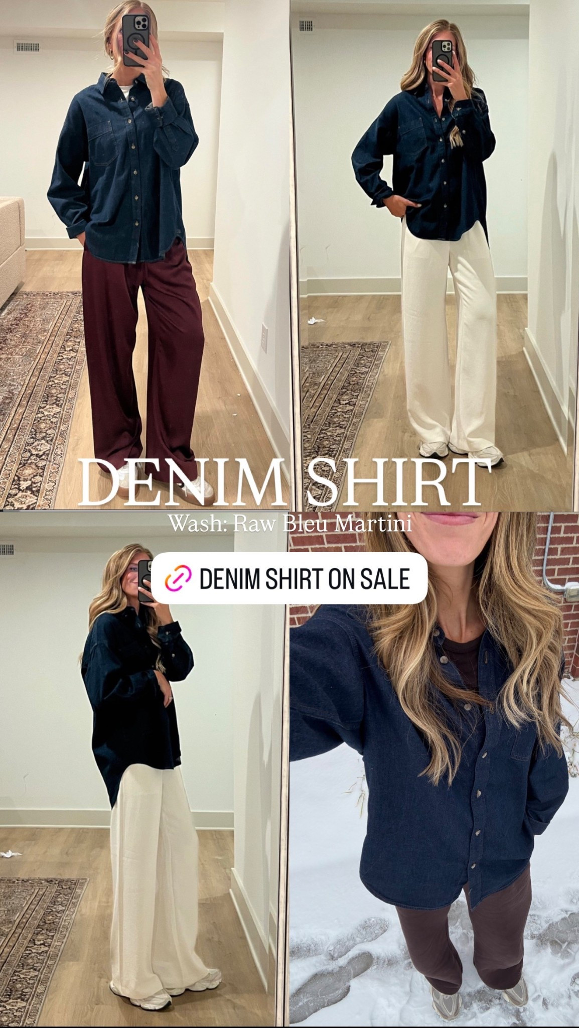 Aritiza Sale!
Denim shirt on sale
Sizing: 
Denim shirt: size medium but runs oversized.  I just prefer a super oversized fit + im talll


Aritizia, cyber week, cyber Salle, Black Friday, site wide sale, tall girl friendly, tall sizes 

#LTKHoliday #LTKSaleAlert #LTKCyberWeek