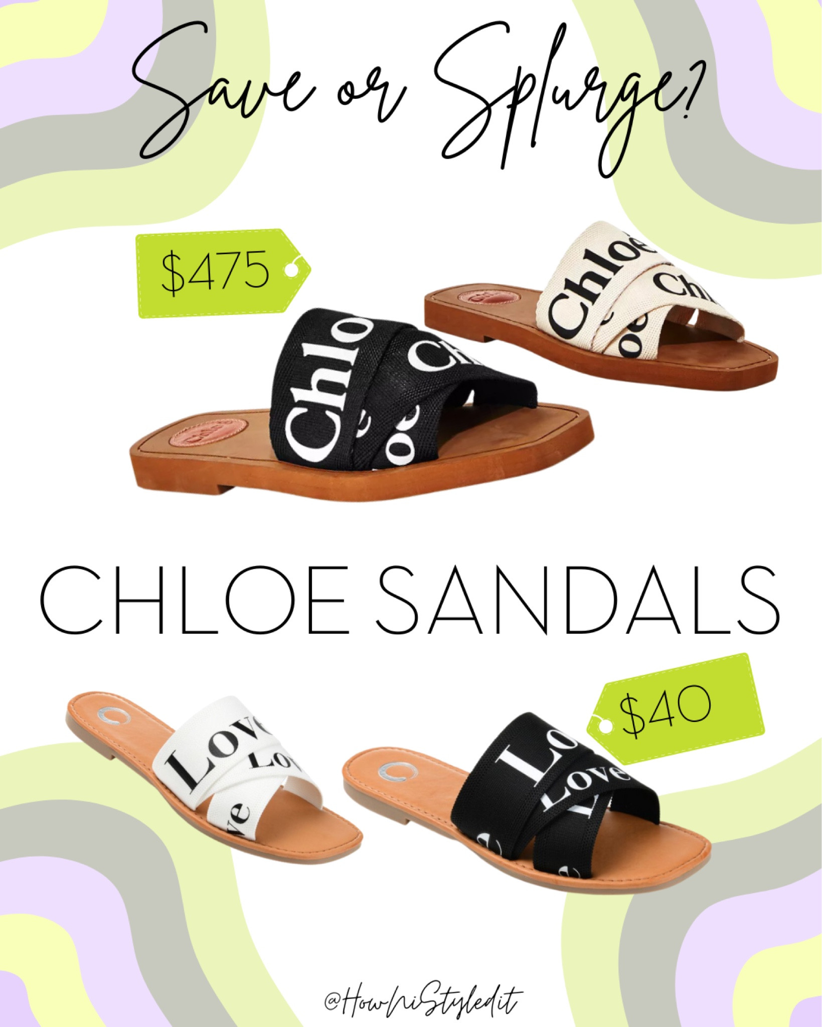 SAVE OR SPLURGE - Chloe sandal dupes from Target! 

#LTKSeasonal #LTKstyletip #LTKunder100