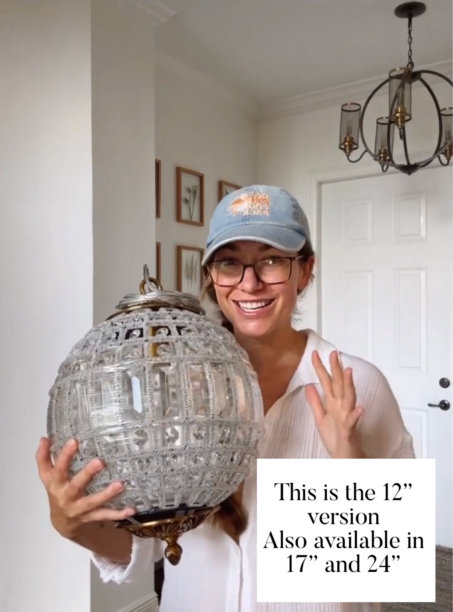 Vintage Crystal Globe Chandelier • entryway decor • entryway way lighting • home decor • traditional home decor • statement lighting • ceiling lighting • 

#LTKhome