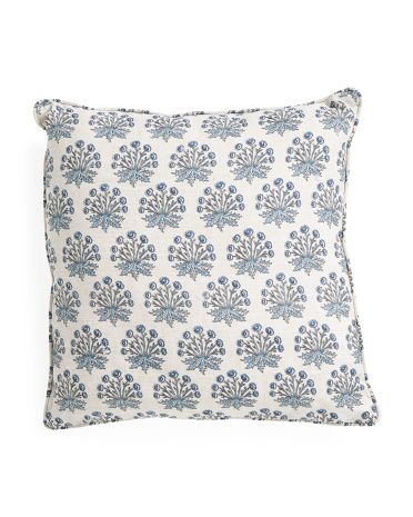 20x20 Linen Floral Print Pillow | Marshalls