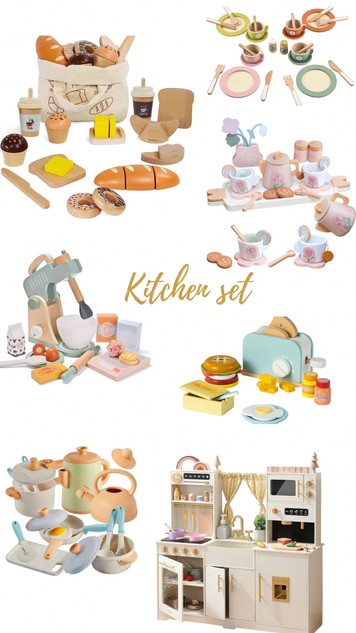 Lakey’s kitchen set. We love every single item so much! It’s so cute and so fun for pretend play. We play for hrs with these things. Lots of learning with each toy. 



Montessori toddler play gifts for toddlers 

#LTKkids #LTKGiftGuide #LTKMostLoved