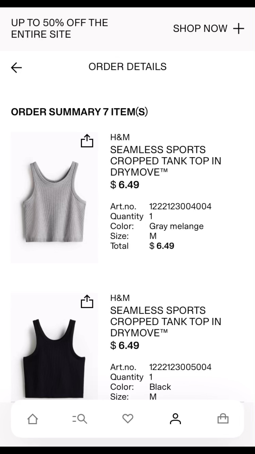 Recent H&M Purchase. Up to 50% off entire store. 

#LTKSwim #LTKSaleAlert #LTKActive