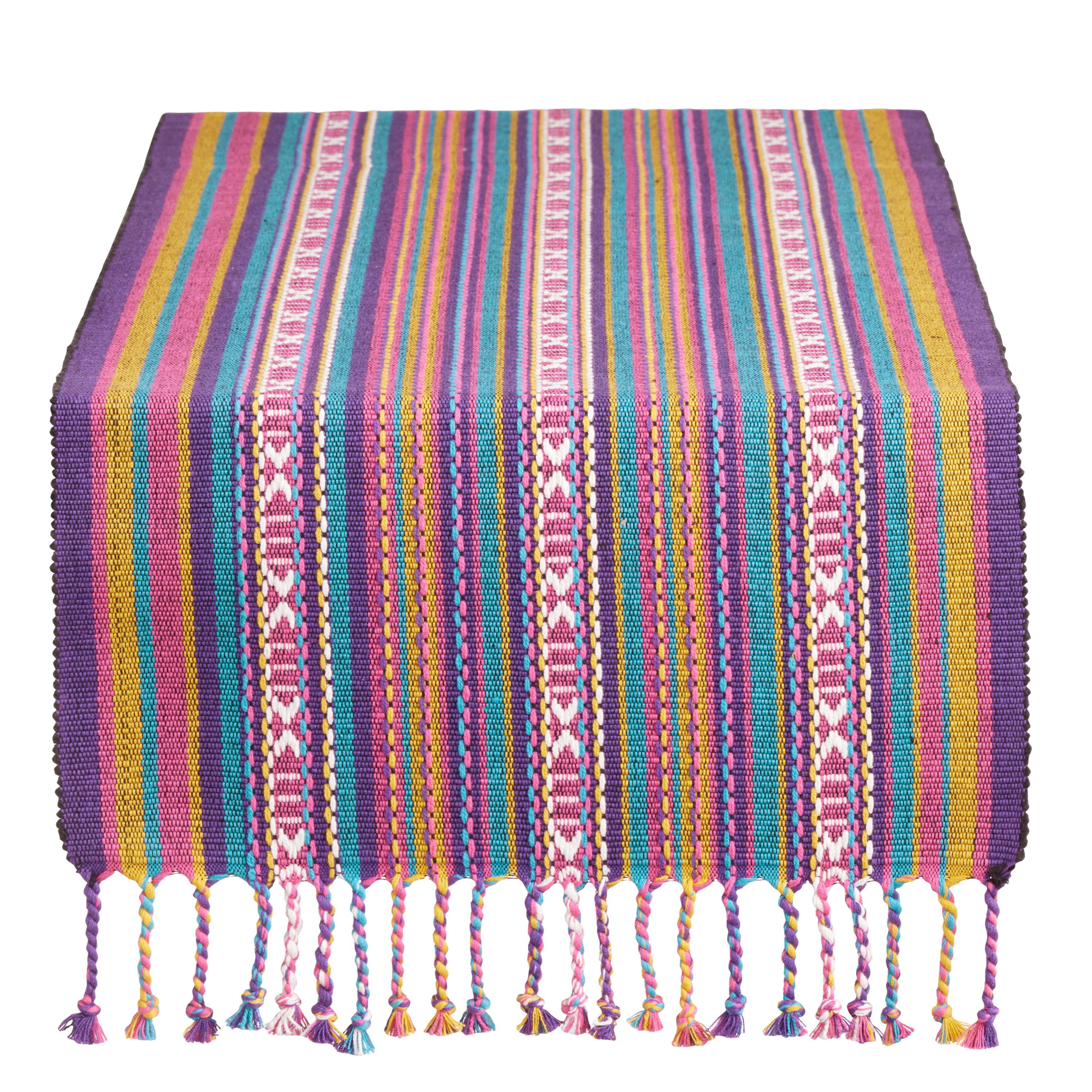 Los Muertos Multicolor Woven Table Runner | World Market