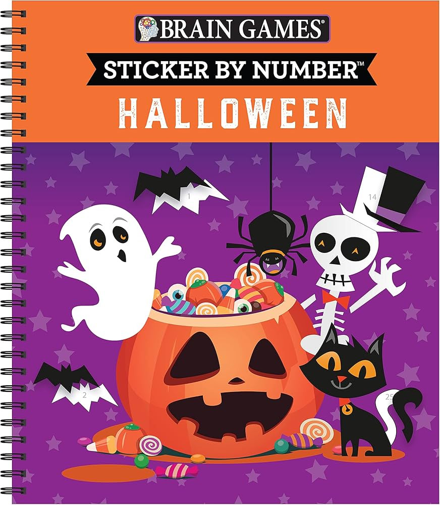 Brain Games - Sticker by Number: Halloween (Volume 1) | Amazon (US)