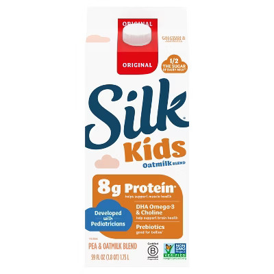 Silk Kids Oat Milk Blend Original Dairy Free Gluten Free Vegan - 59 fl oz | Target