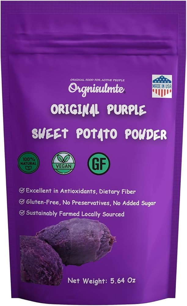 Orgnisulmte Original Purple Sweet Potato Powder 100% Pure Natural Premium Purple Yam Powder for F... | Amazon (US)