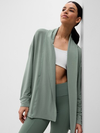 GapFit LENZING™ TENCEL™ Modal Supersoft Open Cardigan | Gap (US)