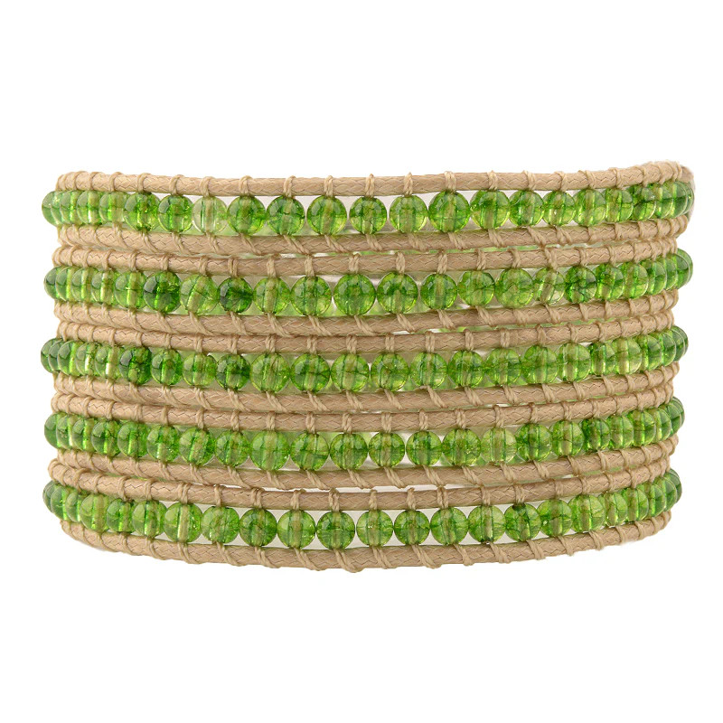 August Birthstone Five Wrap Bracelet | Victoria Emerson