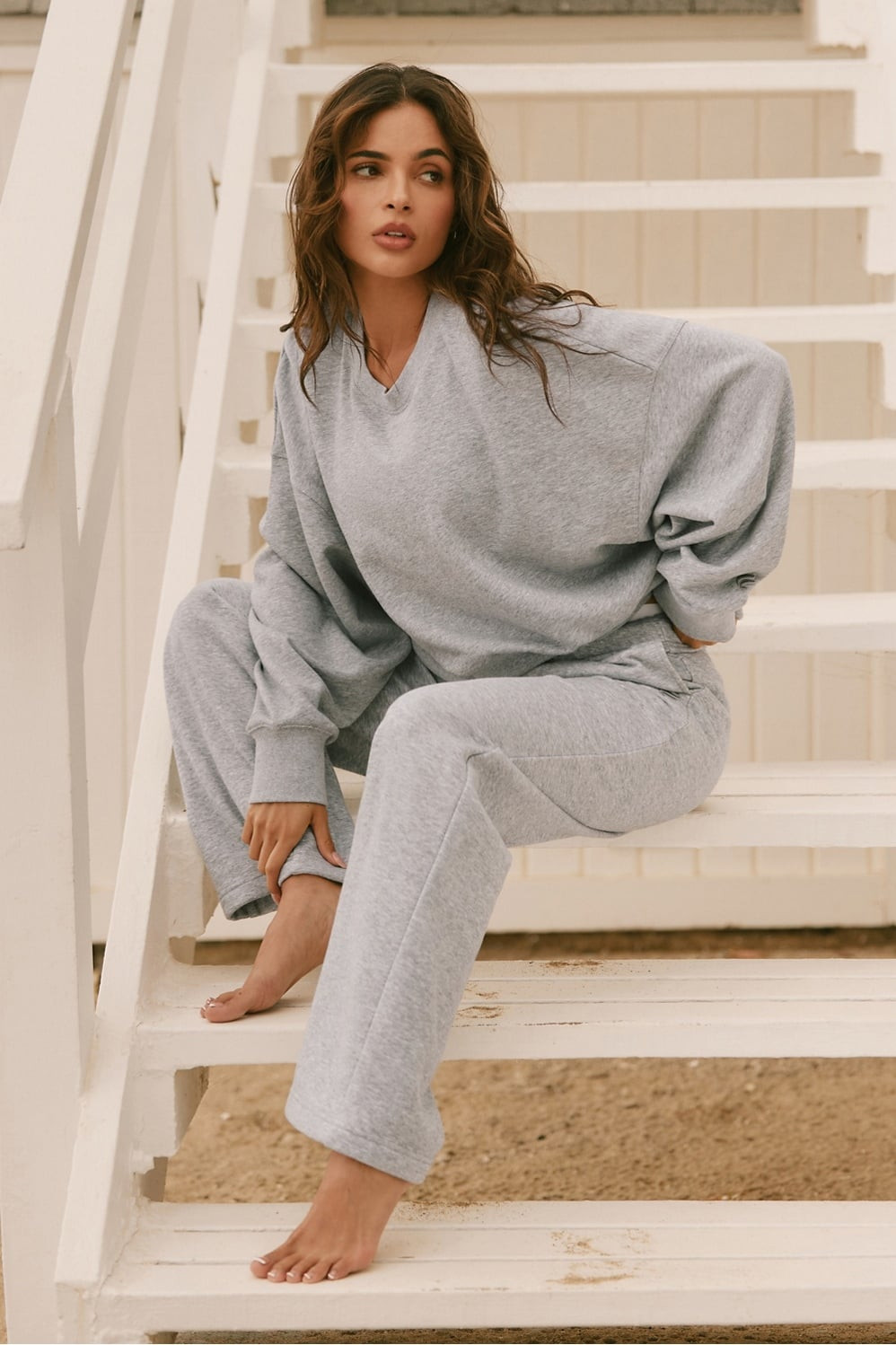 Year Round Terry Crew Neck Sweatshirt | Fabletics
