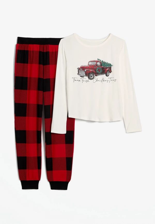 Youth Holiday Truck Family Pajamas | Maurices