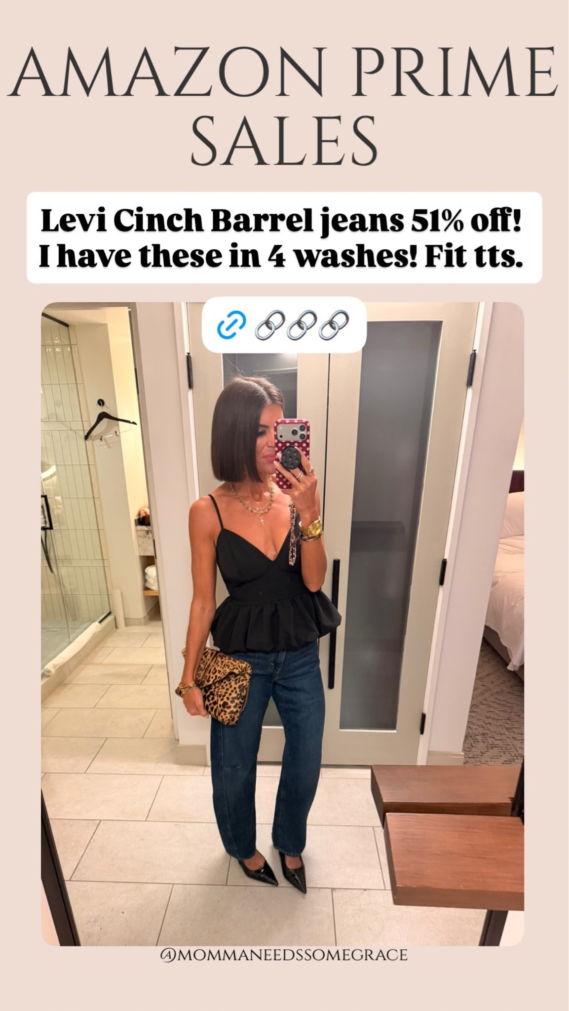 Size small in tank Size 24 in Levi jeans