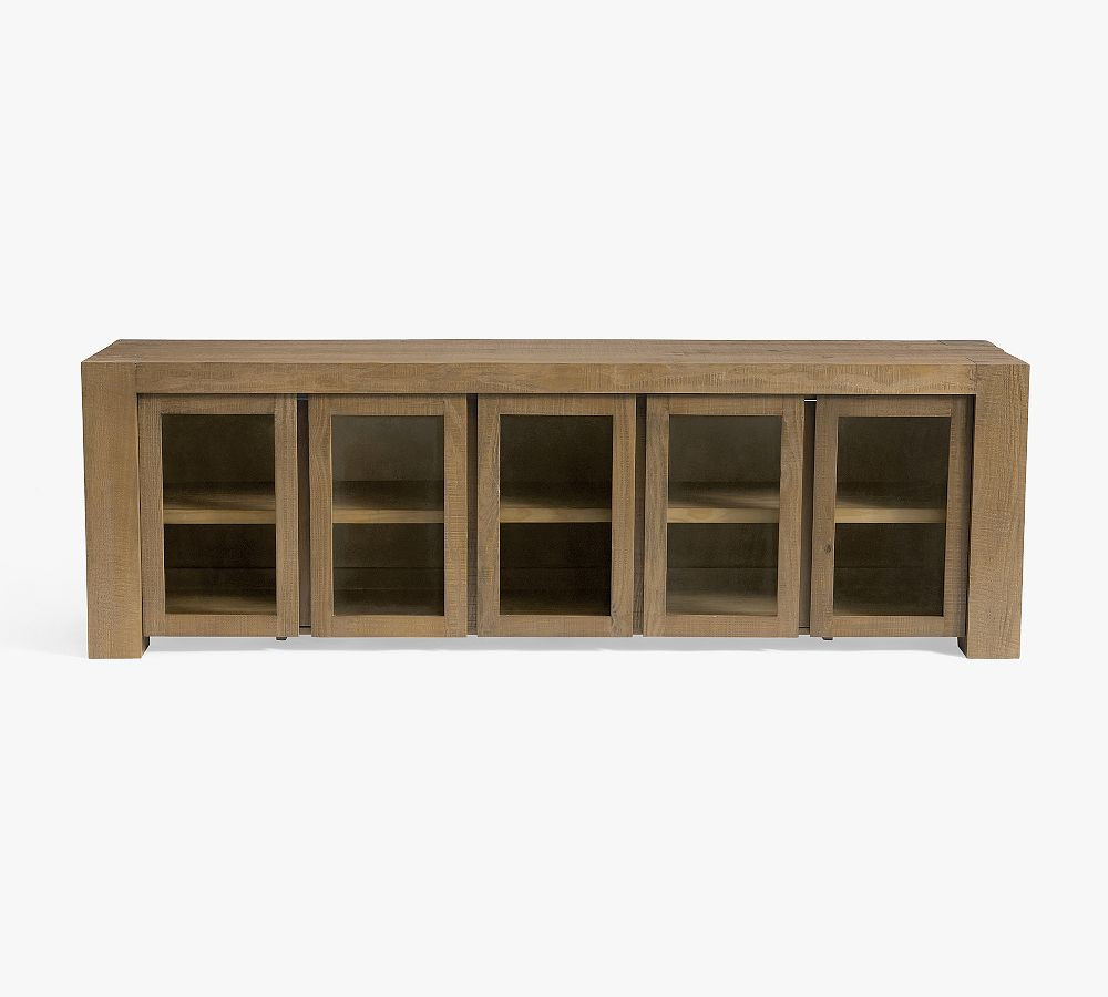 Palisades Glass Door Media Console (94") | Pottery Barn (US)