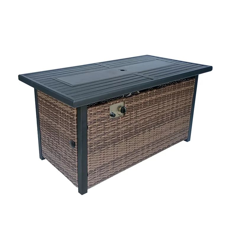 Better Homes & Gardens 50 inch Brookbury Gas Burning Steel Fire Pit Table | Walmart (US)