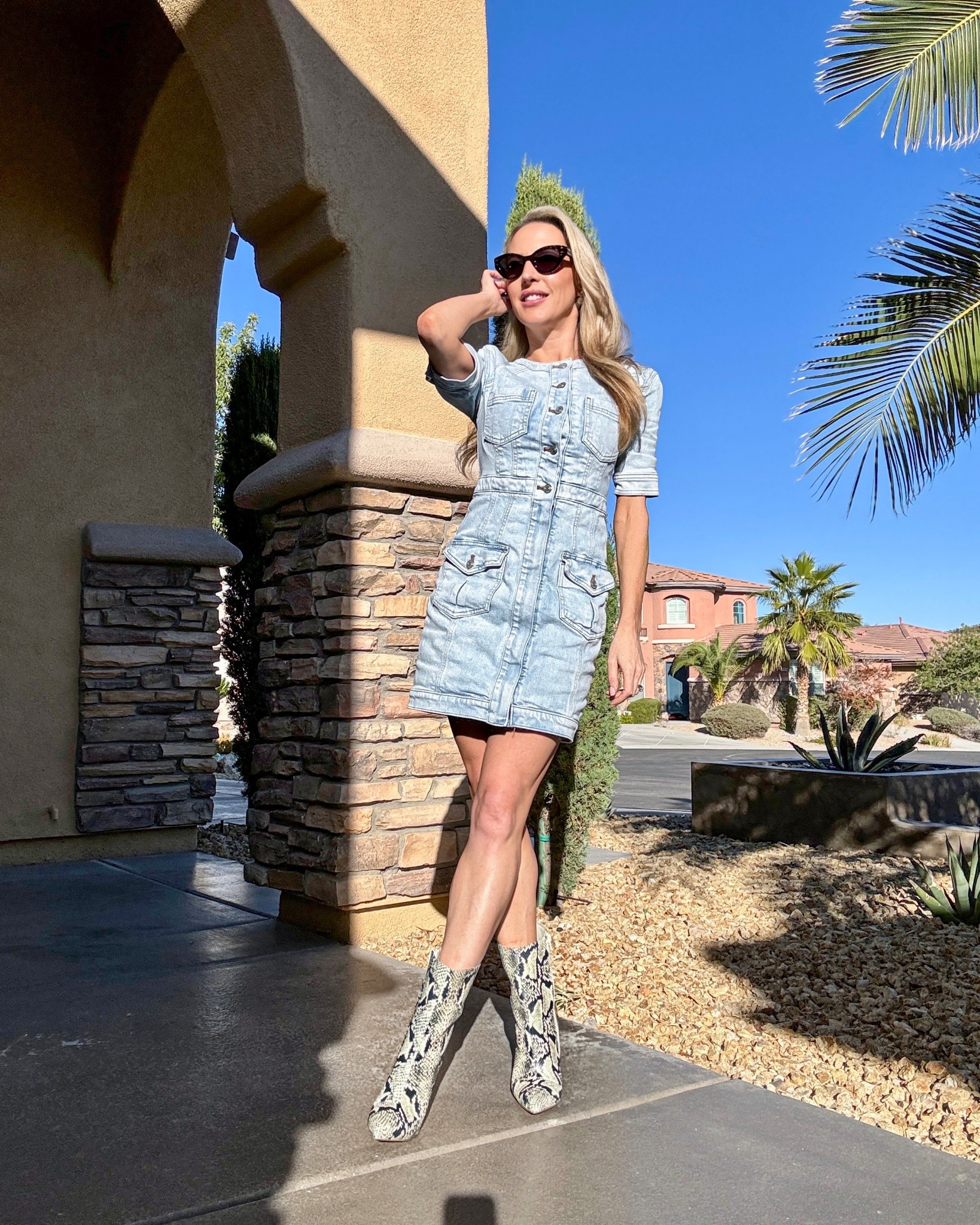 A blue denim dress or denim matching skirt and jacket set is always a classic Fall outfit 🍁 I’m a fan of styling them shoe wise with cowboy boots or ankle boots. 

#LTKStyleTip #LTKFallSale #LTKSeasonal
