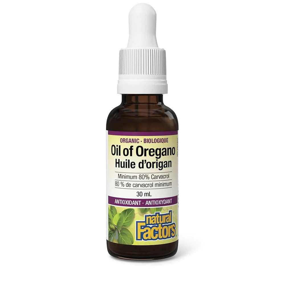 Natural Factors Organic Oil of Oregano, 30ml, Minimum 80% Carvacrol, Provides Antioxidant Protect... | Amazon (CA)