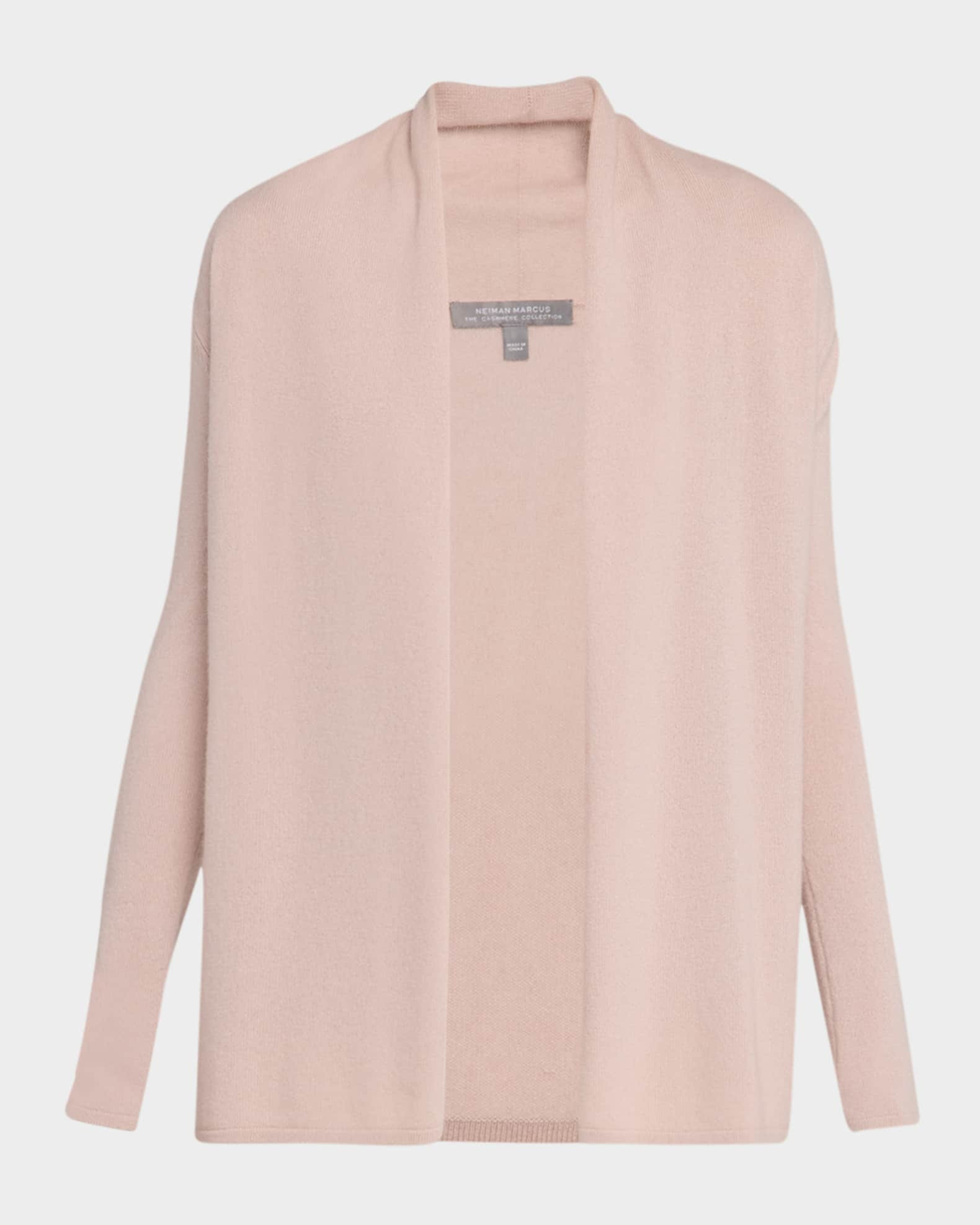 Neiman Marcus Cashmere Collection Cashmere Basic Open Cardigan | Neiman Marcus