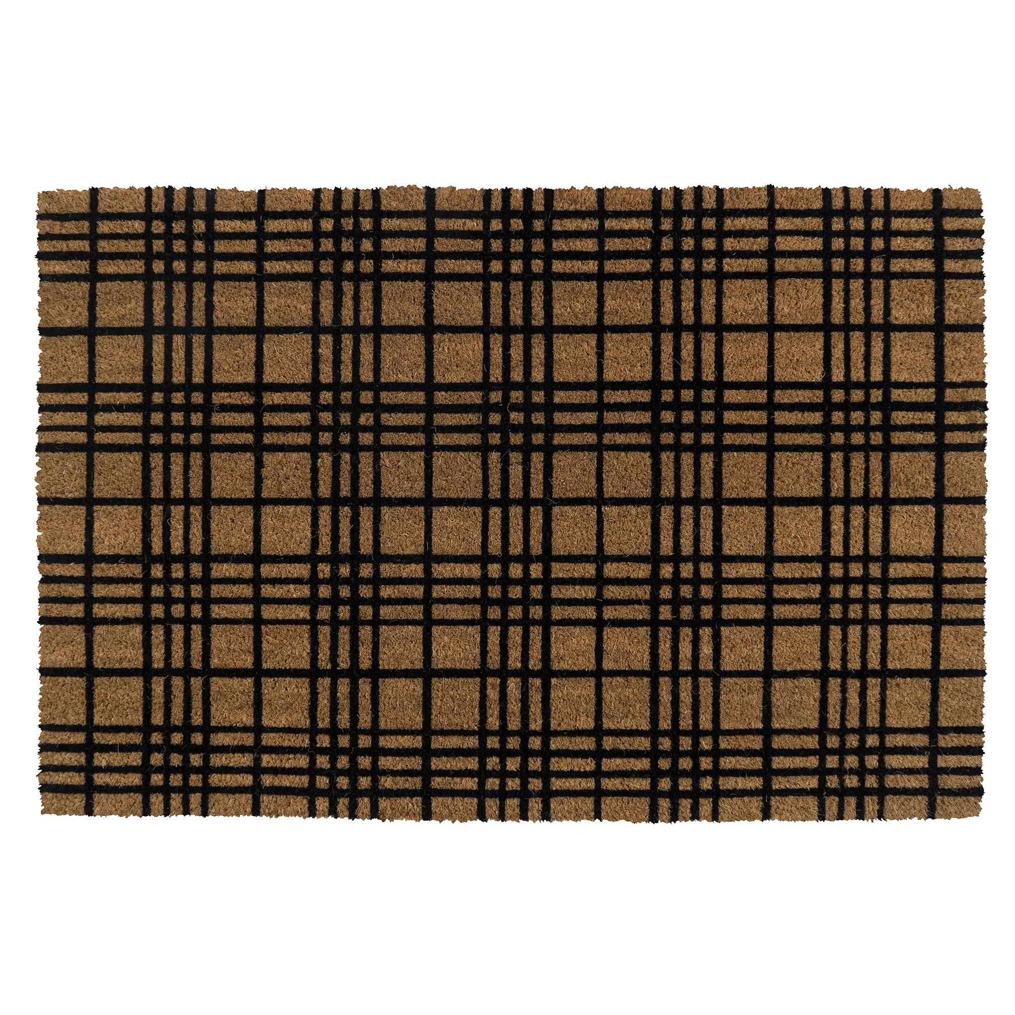 Entryways Fine Plaid Coir Doormat | Wayfair | Wayfair North America