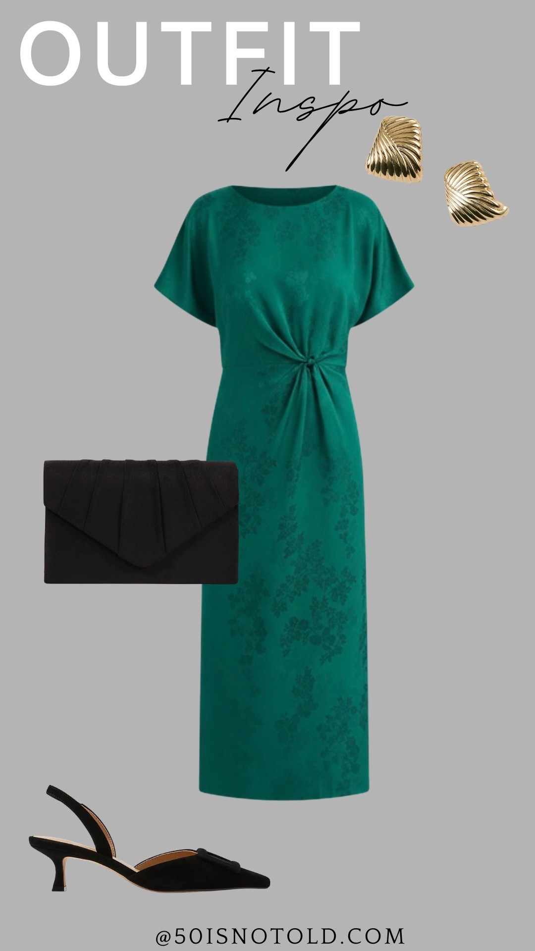 The perfect green dress for a holiday party! I love it paired with black accessories, but you could easily do silver, red or even navy! 

#LTKHoliday #LTKWedding #LTKWorkwear