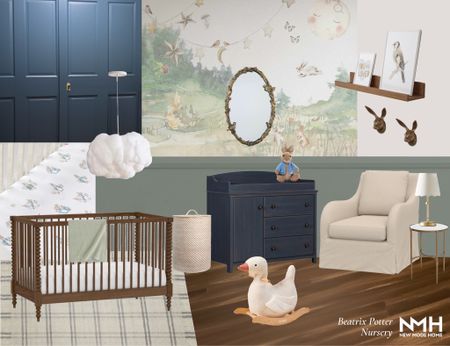 Beatrix Potter / Peter Rabbit nursery for Project Graham

#LTKkids #LTKbaby #LTKhome