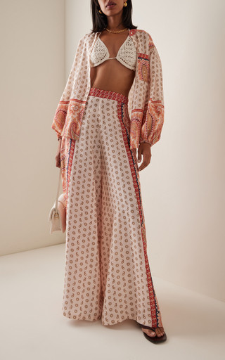 Cravat Palazzo Linen Wide-Leg Pant | Moda Operandi (Global)