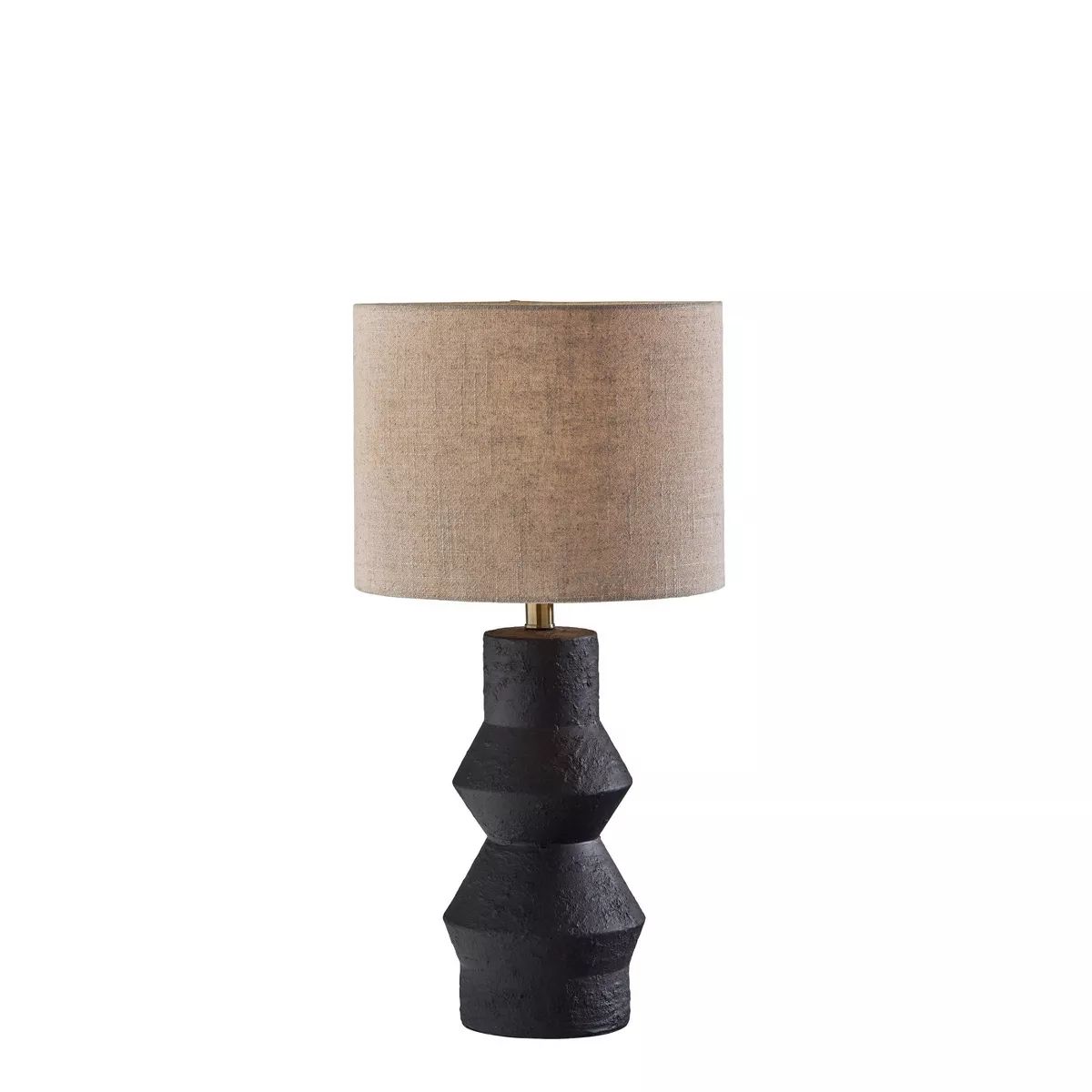 Noelle Table Lamp Textured Ceramic Black - Adesso | Target