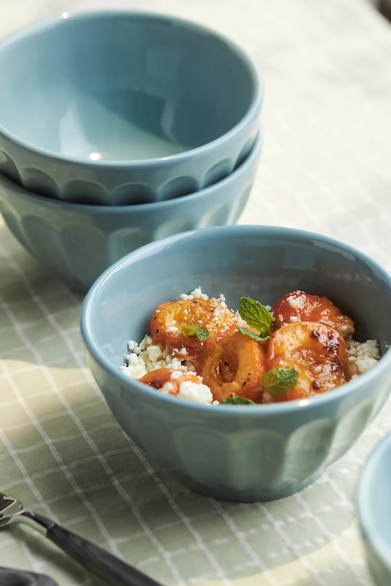 Amelie Latte Stoneware, Set of 4, Portuguese Cereal Bowls | Anthropologie (US)